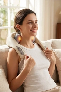 ROBO Şarjlı Ovmalı Isıtmalı Masaj Aleti Insan Eli Yoğurma Hissi